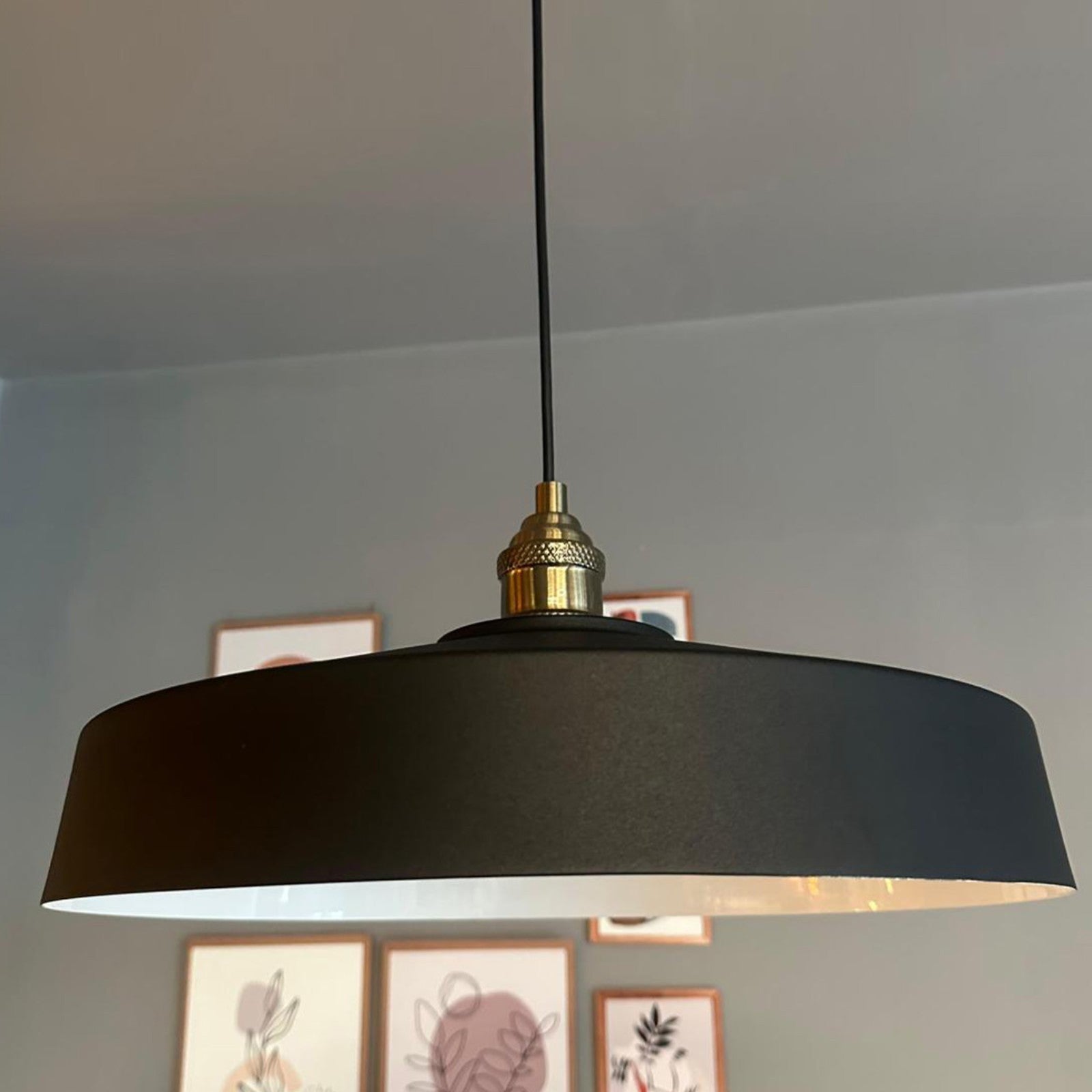 Ace Hängelampe Ø40 cm, Pendelleuchte Vintage, Hängelampe Industrial aus Metall E27